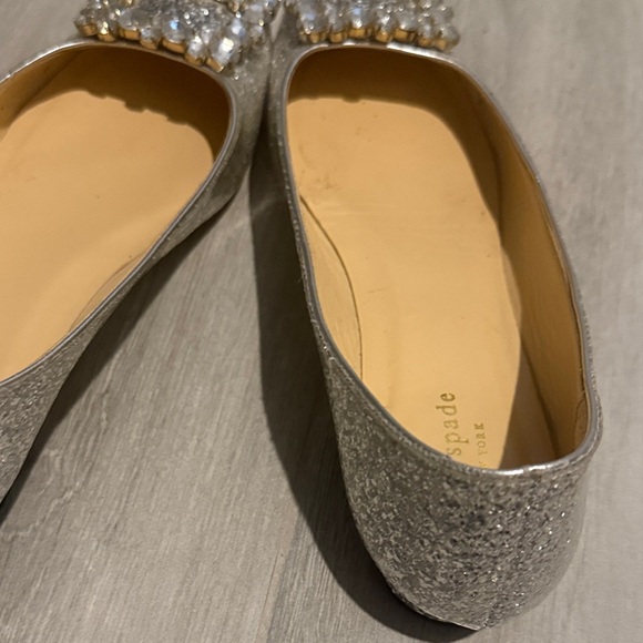 Kate Spade Silver Embellished Flats - Picture 4 of 7
